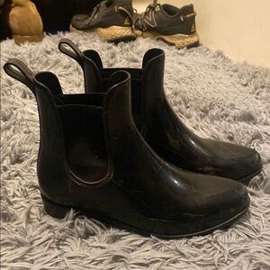 Black Chelsea Rain Boots